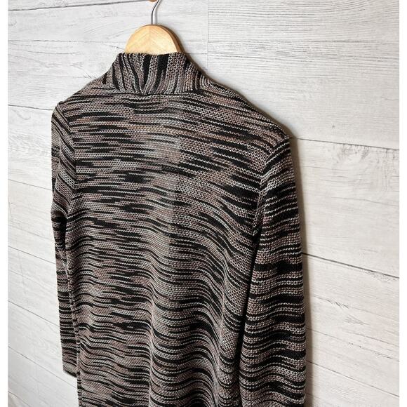 Knox Rose Cardigan Womens Size Medium Earth Tones Zipper on Sleeves Detail - Picture 11 of 16